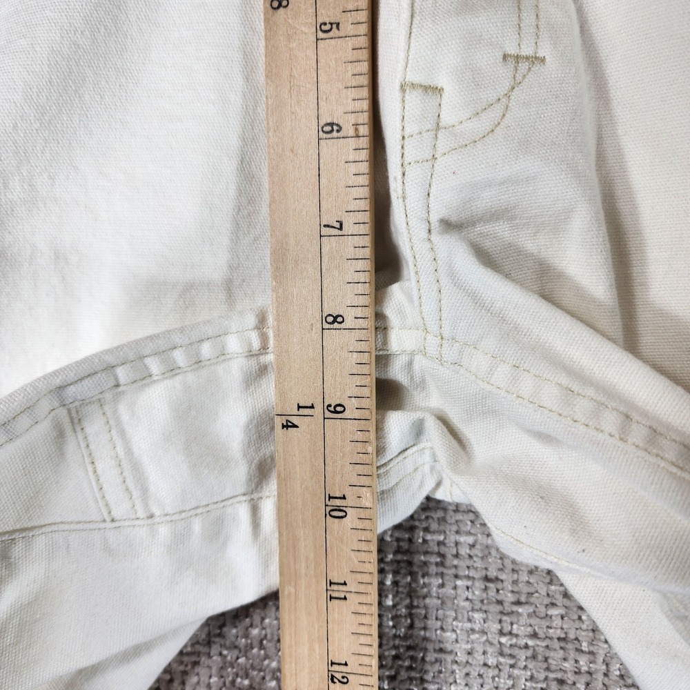 Dovetail Workwear Maven Slim Carpenter Shorts Womens 4 White Canvas 29x11 - Picture 5 of 13